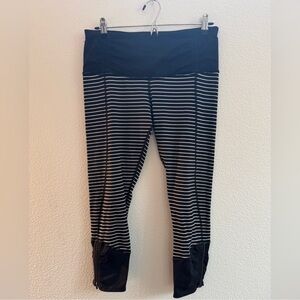 Lululemon mid rise striped crop tights